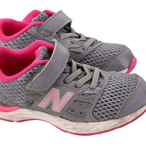 New Balance Kids' Sneakers in Gray and Pink